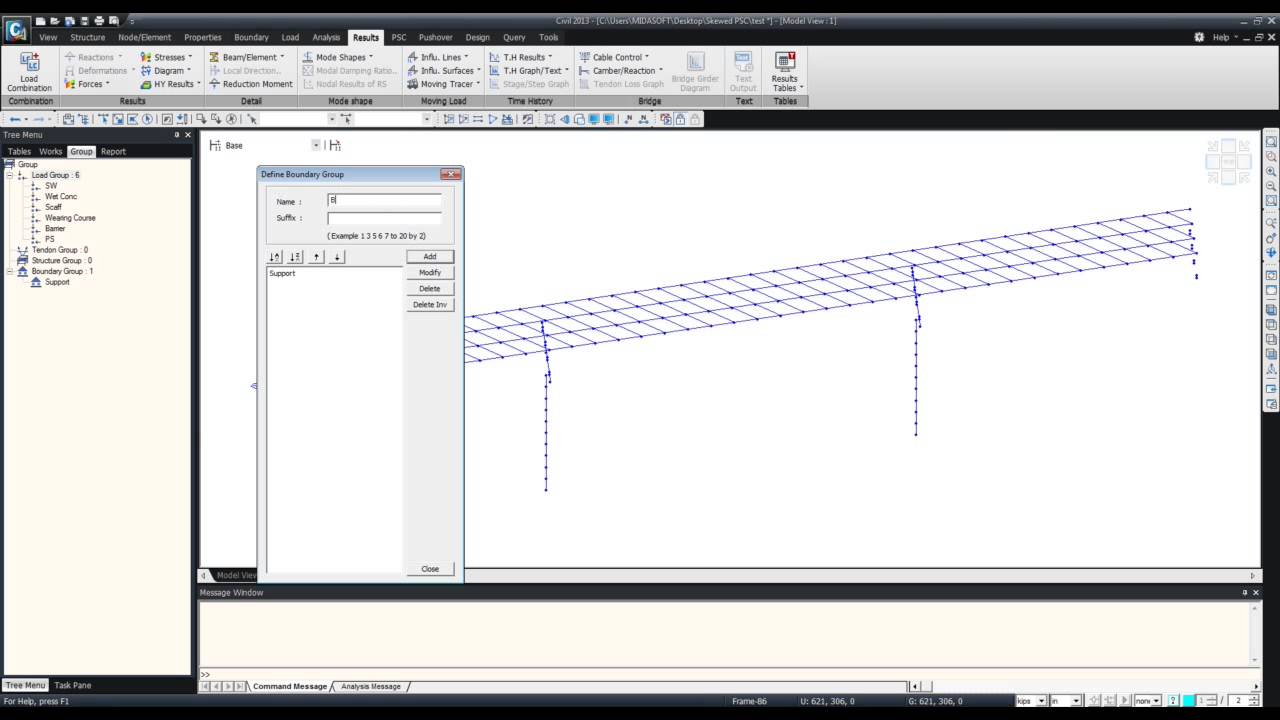 [midas Civil] Training - Skewed Prestressed Girder Bridges