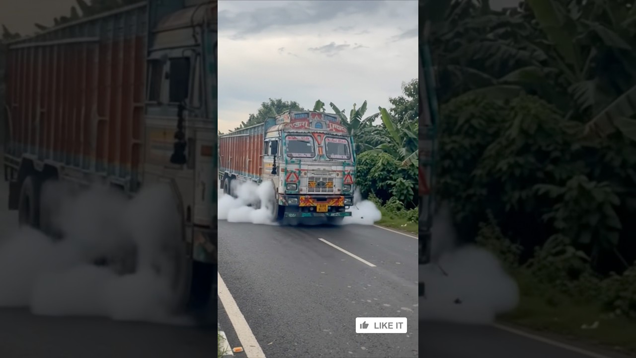 Speeding Truck Explodes Into Massive Fireball#TruckFire #Crash #Accident #Fireball #Viral