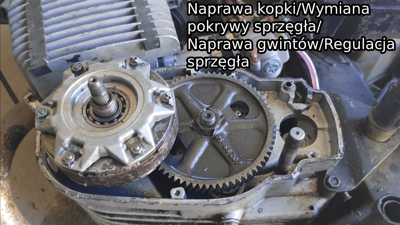 Naprawa kopki | zmiana pokrywy sprzęgła | naprawa gwintów | regulacja sprzęgła | MZ ETZ 250 |