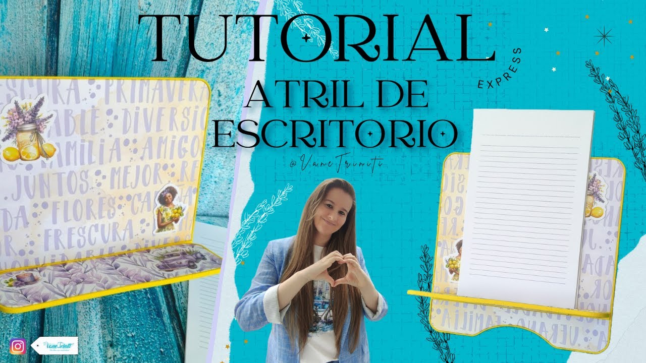 DIY Atril de Escritorio con Cartón 📄✨| Organiza tu Espacio Creativo 💛📐