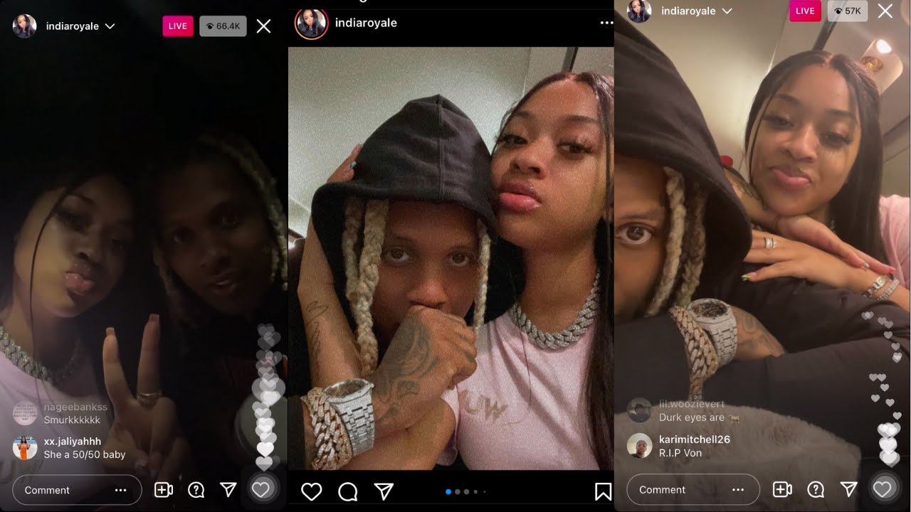 India and Lil Durk IG Live (10/10/21)