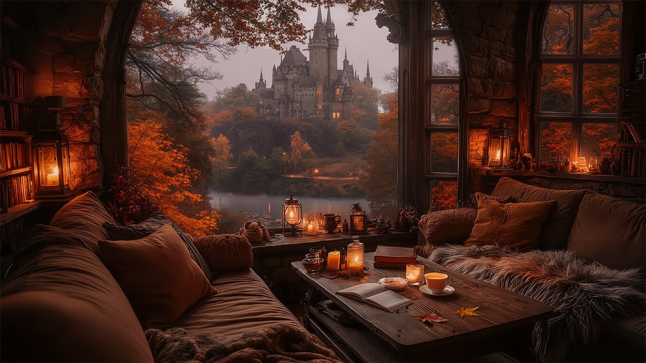 You're Reading a Book in a Cozy Victorian Room | Nostalgic Piano & Violin | Dark Academia Ambience