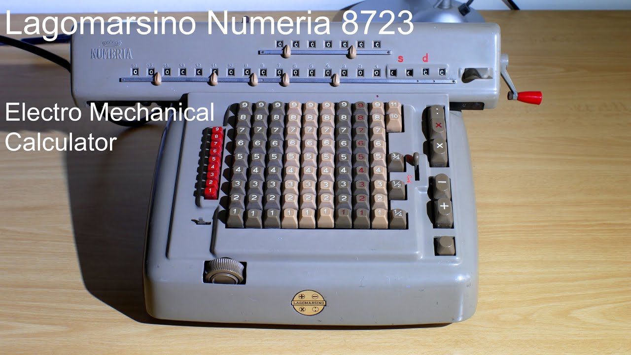 Lagomarsino Numeria Electro Mechanical Calculator. Retro Tech