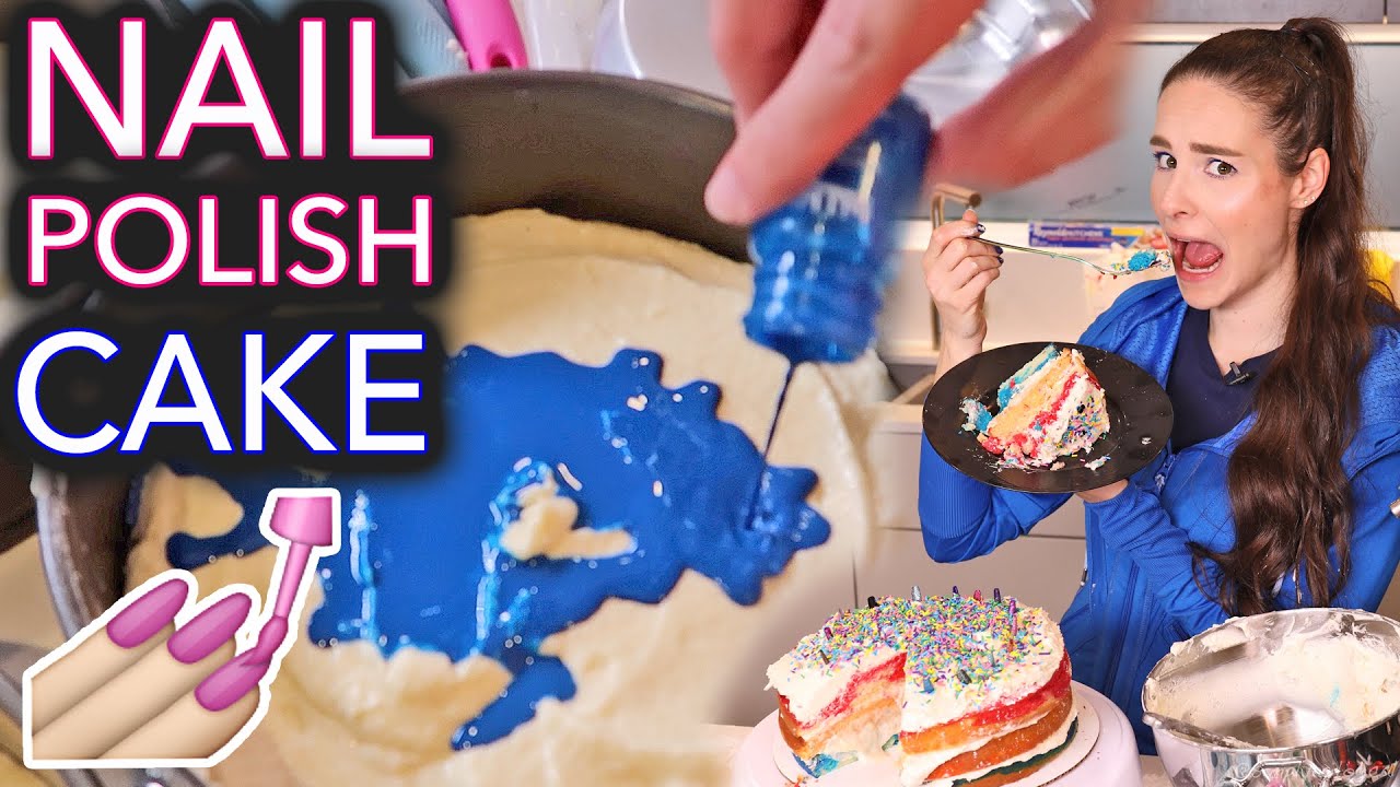 We Baked A Cake With Nail Polish (again)