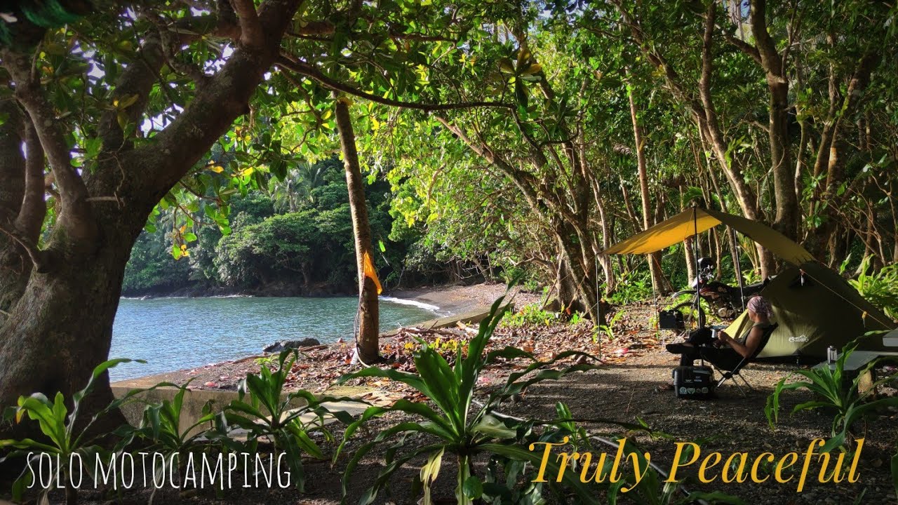 PEACEFUL PLACE, SOLO MOTOCAMPING, SOUNDS OF NATURE, SILENT VLOG, ECOFLOW RIVER 3