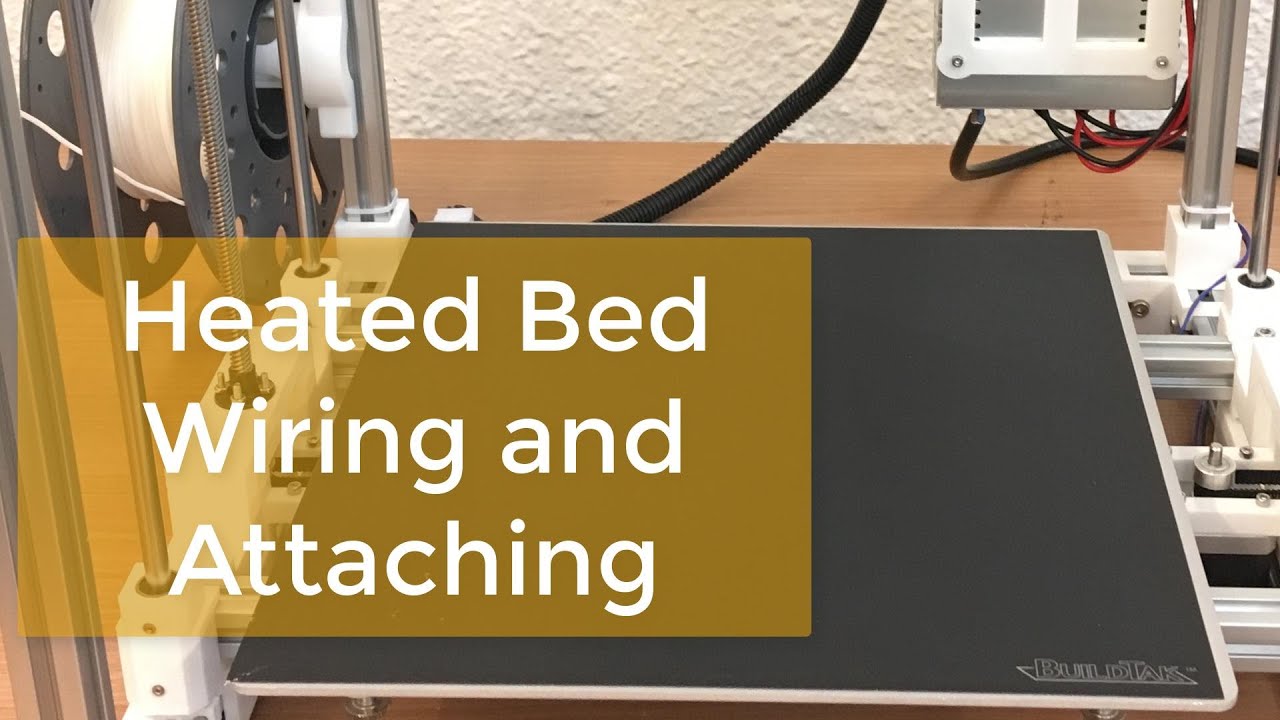 Ultimaker Style 3D Printer Build Tutorial 12 - Heated Bed Wiring and Attaching