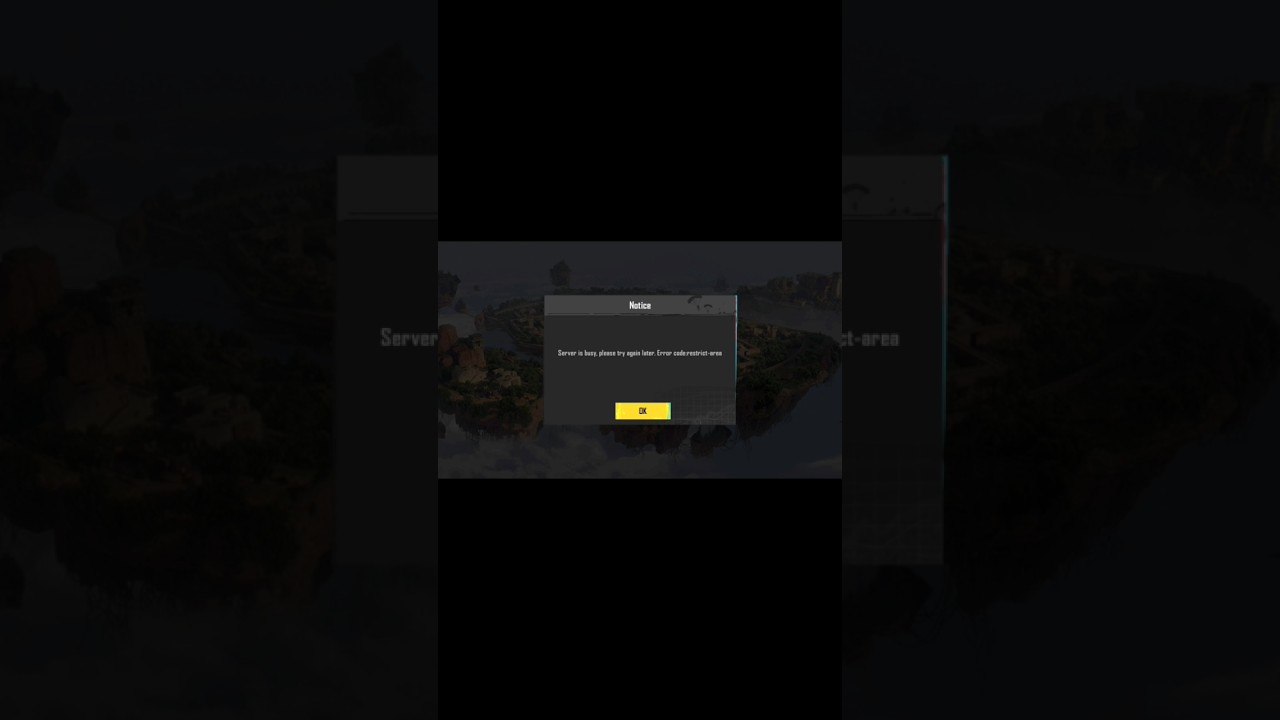 Error Code Restricted Area Pubg Problem🤬! Any Solution 😟#shortsfeed #pubgmobile #youtubeshorts #bgmi