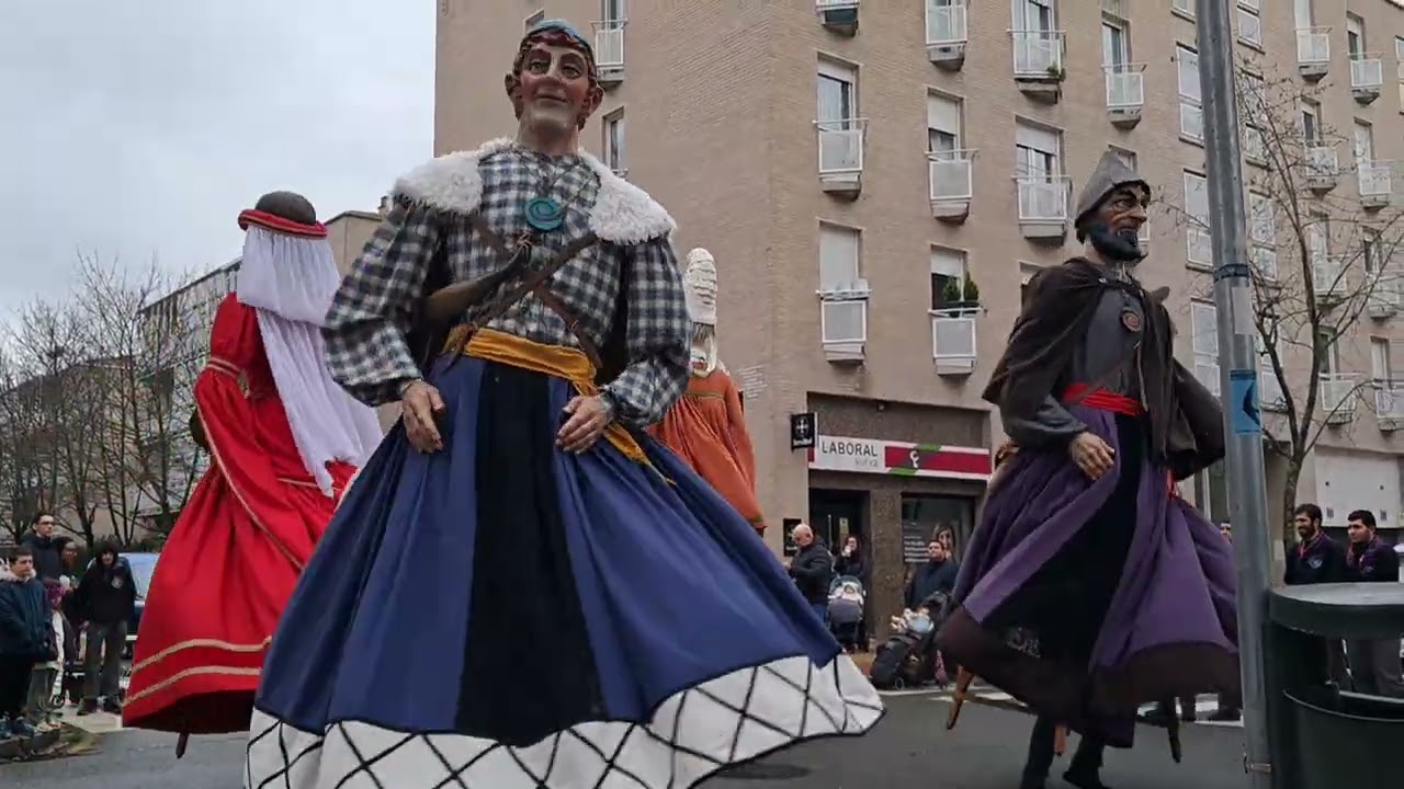 Vals gigantes de Mendillorri.Primera salida del año.