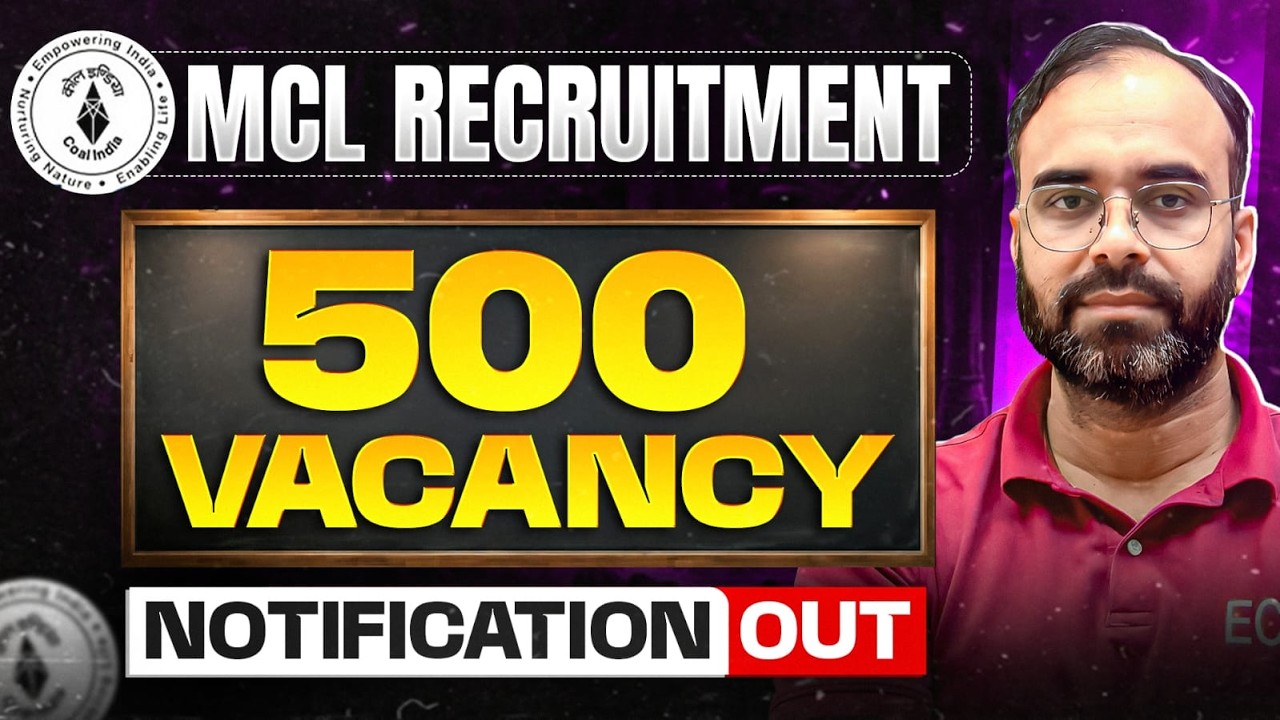 MCL Recruitment 2026 Out | 500+ Vacancies😍 | AE/JE Electrical Jobs #electricaljob  #electrical