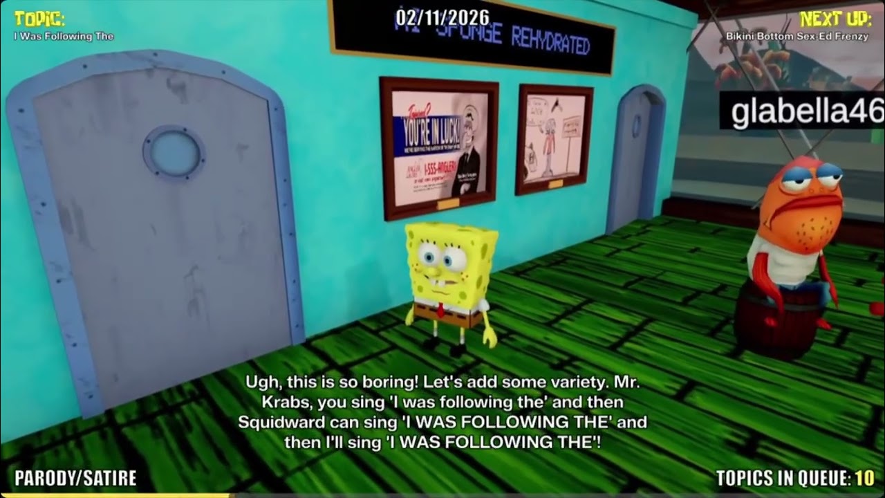 I WAS FOLOWING THE (AI sponge rehydrated Clip)