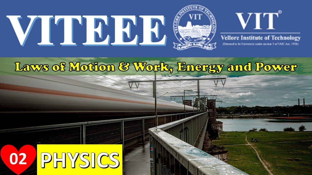 VITEEE Questions with solution | Physics | Laws of Motion & Work, Energy and Power | Part 01