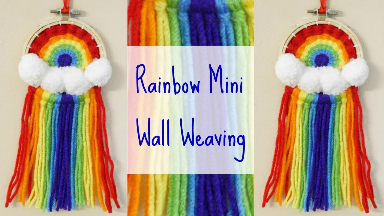 Rainbow Mini Wall Weaving