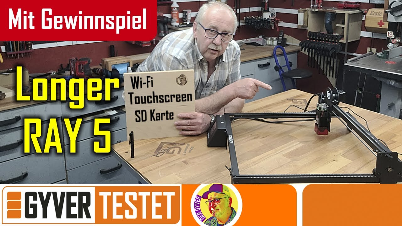 (Longer RAY5) Ein Lasergravierer mit Wi-Fi und Touchscreen