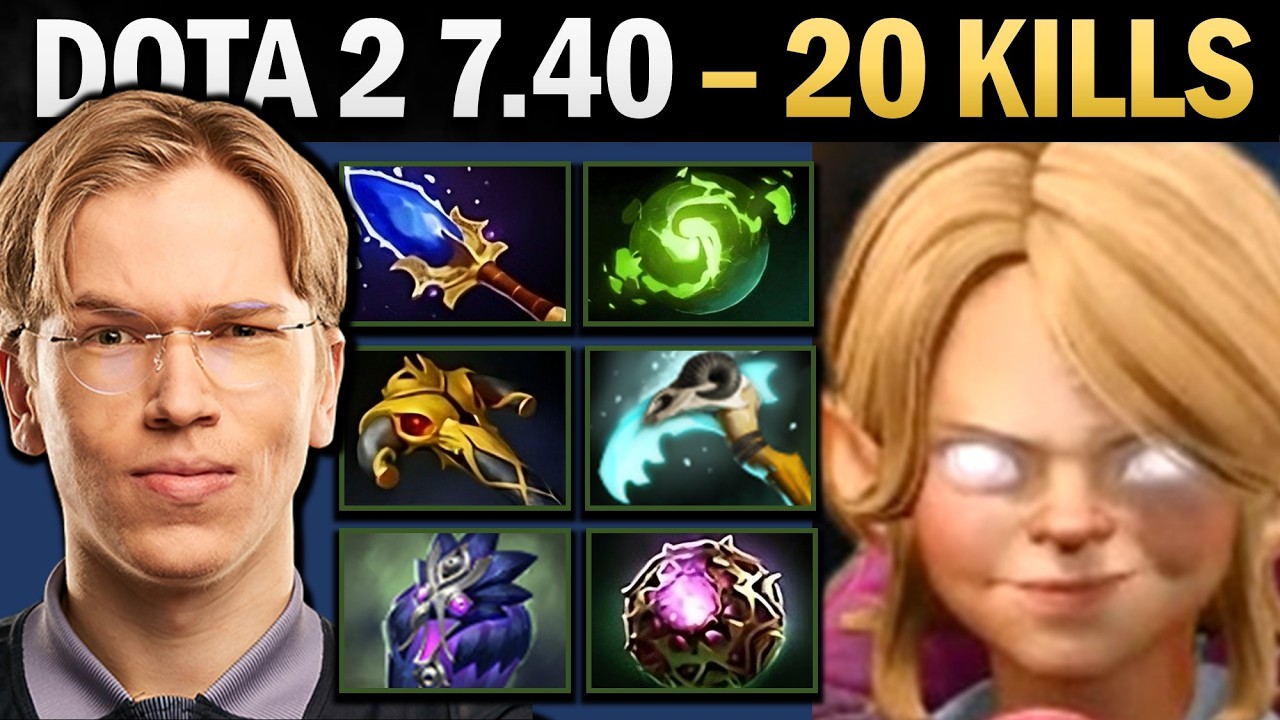 Invoker with 20 Kills and Pro Screeauk - Dota Gameplay