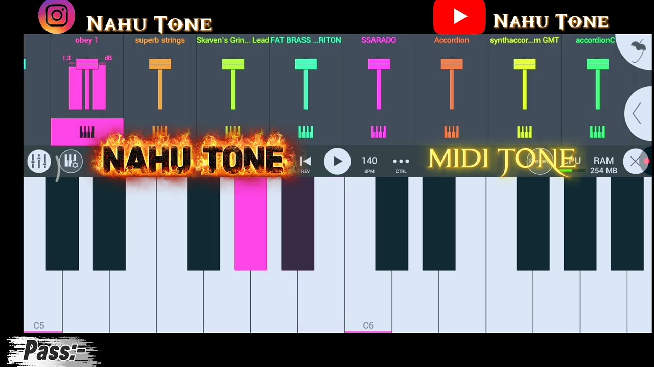 🎹🎵 FL Studio Mobile Tones Backup | Midi Tone | 70 Tones Backup | #flstudio #flstudiomobile #piano