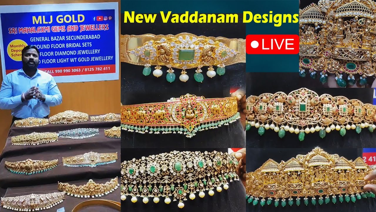 Gold Vaddanam Designs Mlj Gold | Sri Mahalaxmi Gems and Jewellers @brideessentials #lightweight