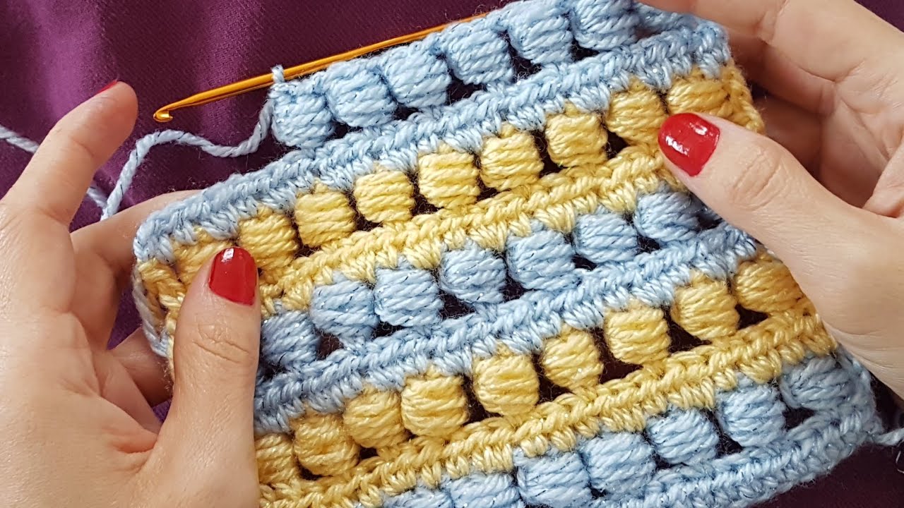 Dolgulu Battaniye /Atkı / Crochet Blanket /Scarf