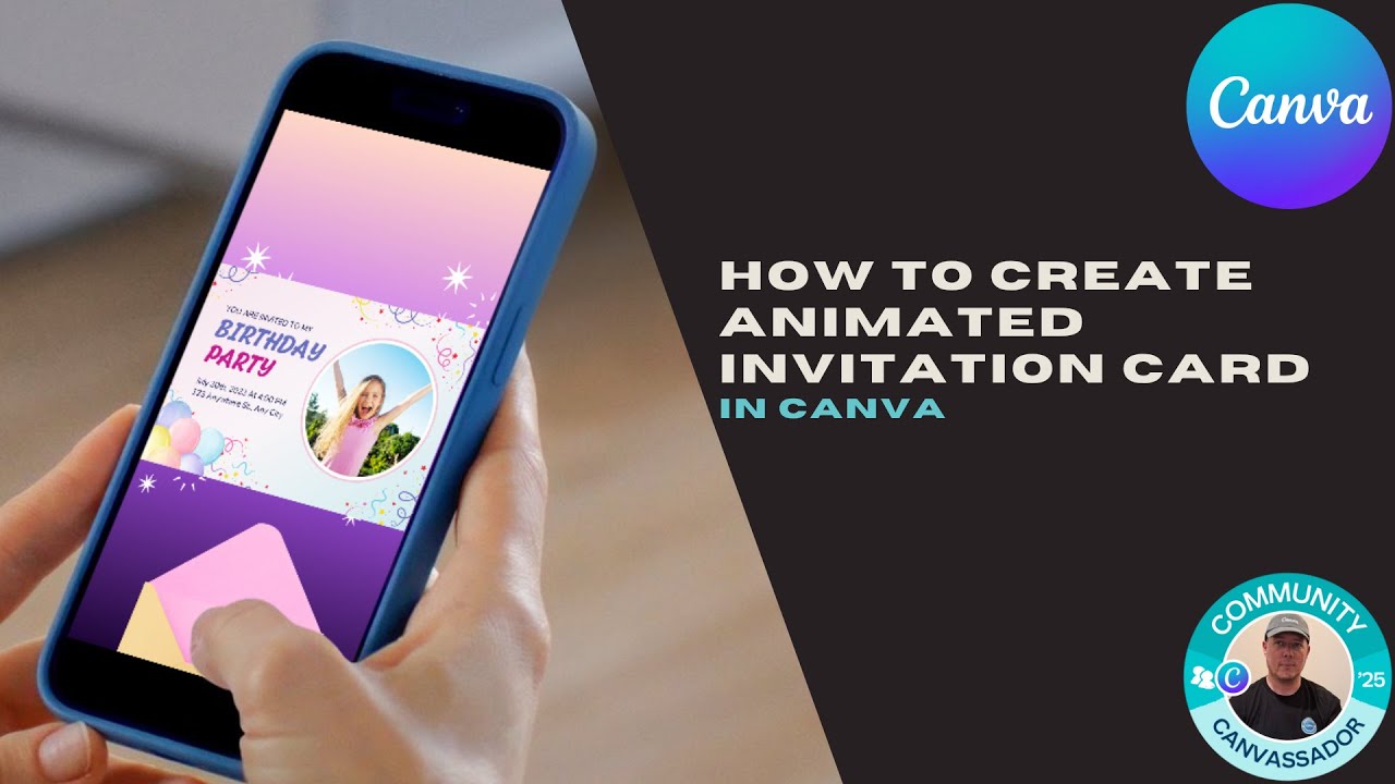 How to Create Animated Invitation Card in Canva