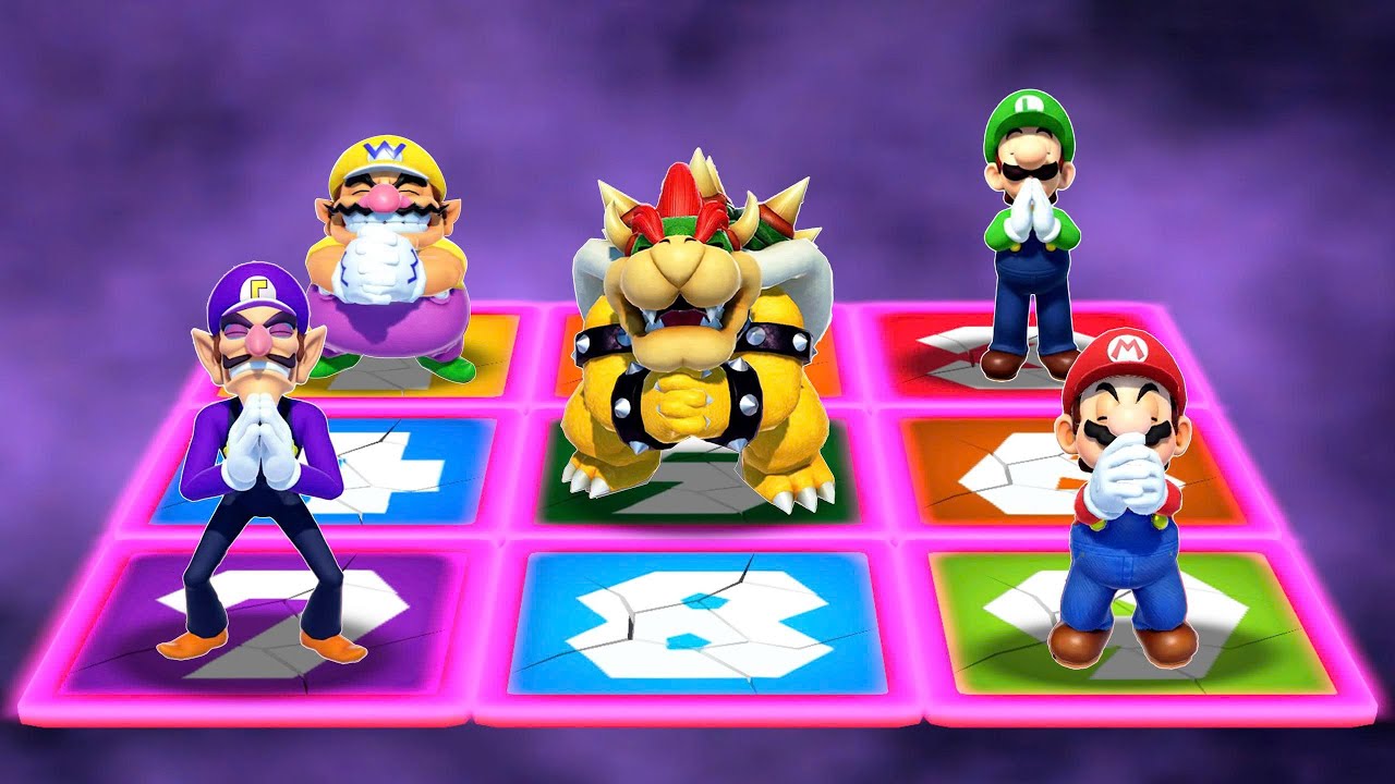 Mario Party Series - Waluigi VS All Lucky Minigames (Master Difficulty)