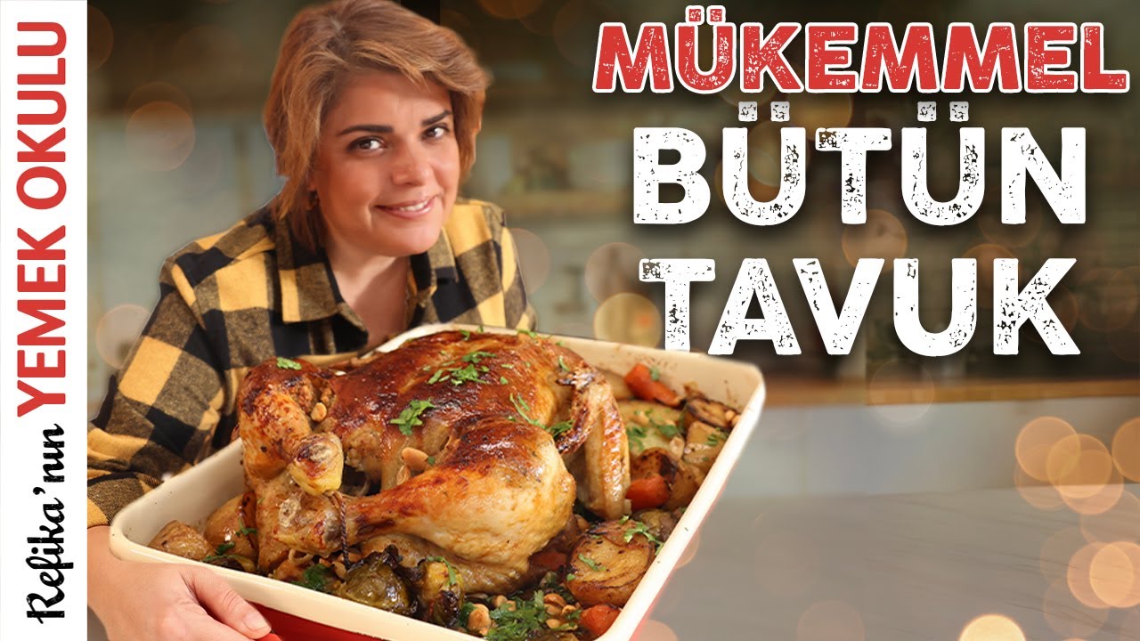 Nar Gibi Kızarmış Fırında Tavuk 🍗 Refika'nın Sebzeli Bütün Tavuk Tarifi | Az Uğraş, Çok Lezzet!