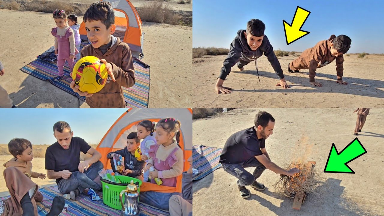 اشترينا خيمة جديدة ونصبناها وسط الصحراء 🏜!!🤩