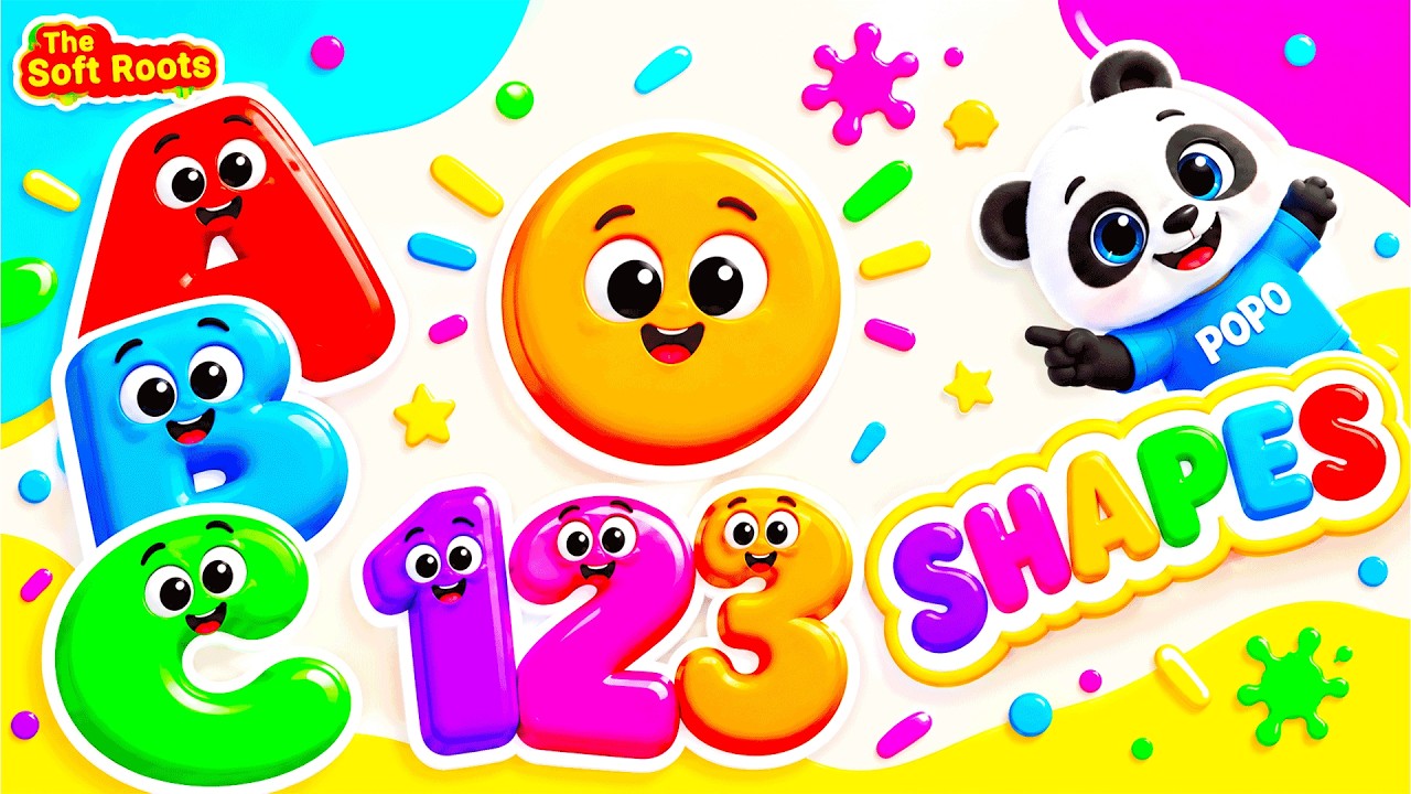 Preschool Learning activities for 3 year olds at home | Learn ABC Phonics Shapes Numbers Colors 🌈