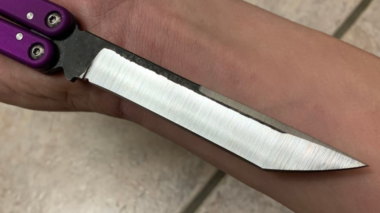 Making a butterfly knife blade! 