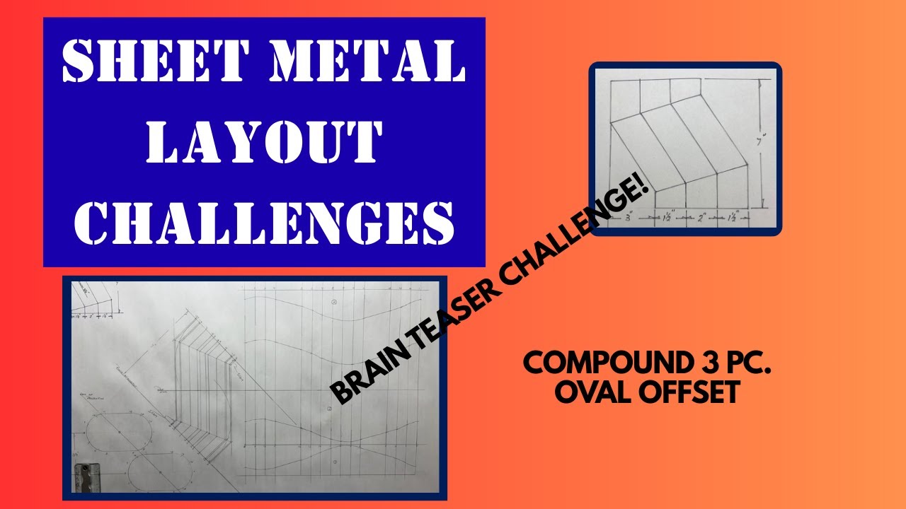 How to layout a Compound 3 Pc  Flat Oval Offset using Parallel Line.