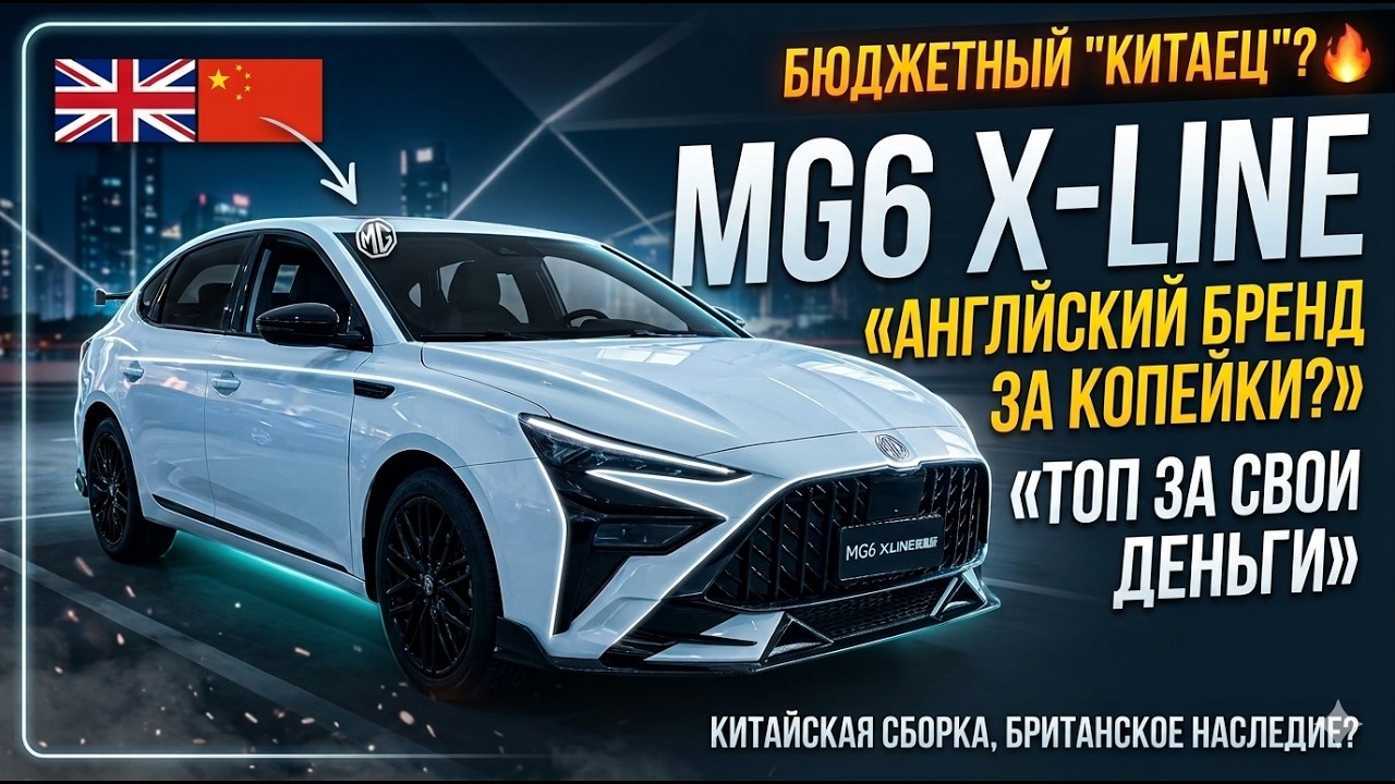 MG6X-Line 160 л.с. НЕ ПРИГОВОР! Авто до 3 млн в 2026!