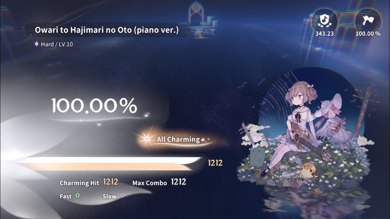 【Deemo II】 Owari to Hajimari no Oto (piano ver.) (Hard 10) AC
