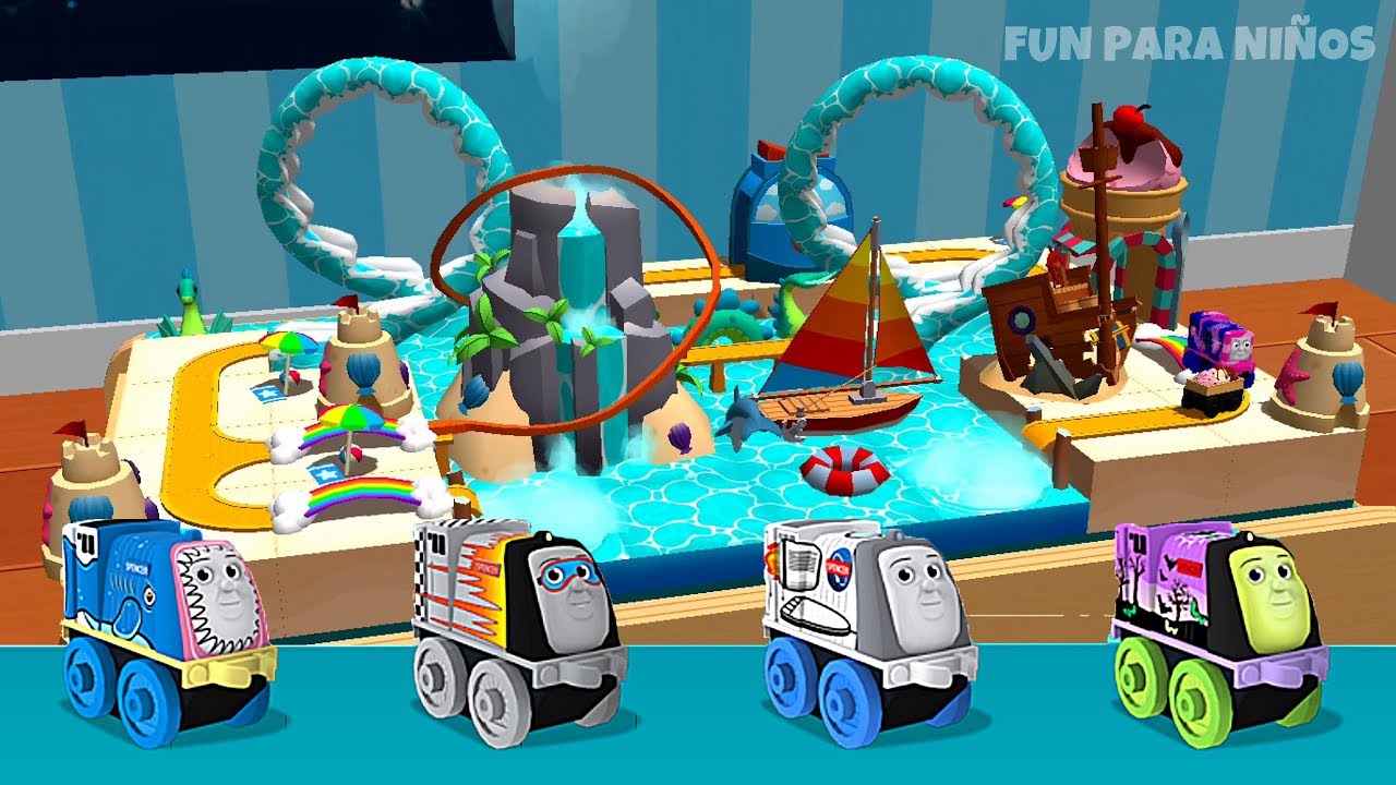 Thomas y sus amigos Minis Parque acuático de SPENCER 🌊 juego de trenes para niños