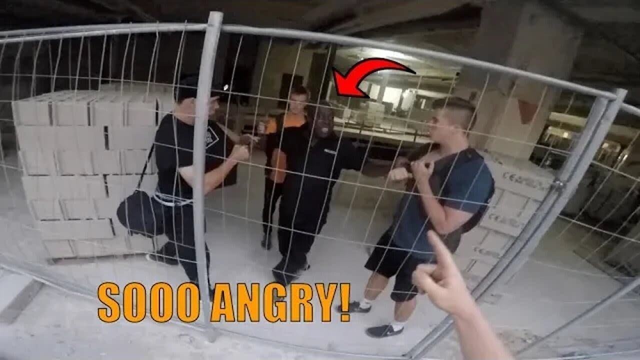 CAUGHT by ANGRY French Security Guard in Paris! (Urban Exploring Madness) | Ally Law