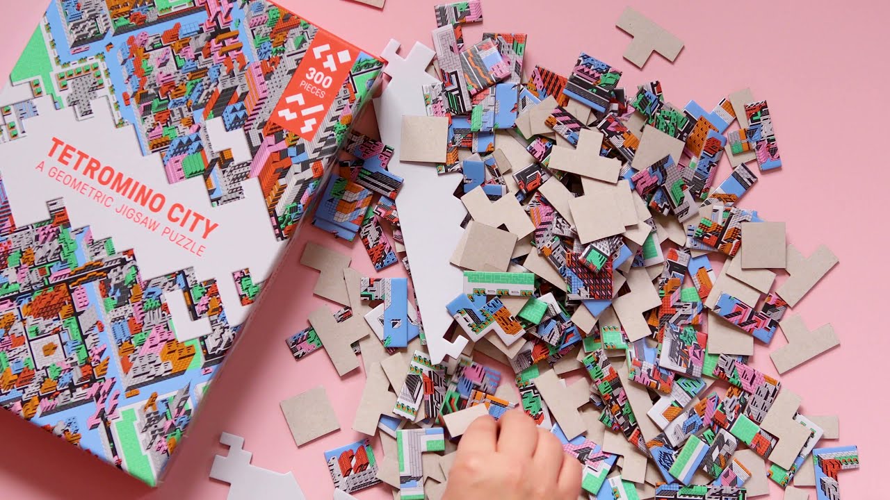 Tetromino City - A Geometric Jigsaw Puzzle - Laurence King Publishing