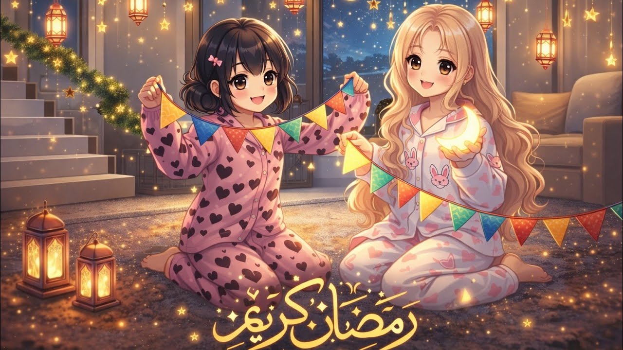 زينا زينه رمضان🌸🌙🌙💗صورنا مع متابعه💗💗رمضان كريم لا يفوتكم الفديو لايك و اشتراك يا عسل🌙🍯