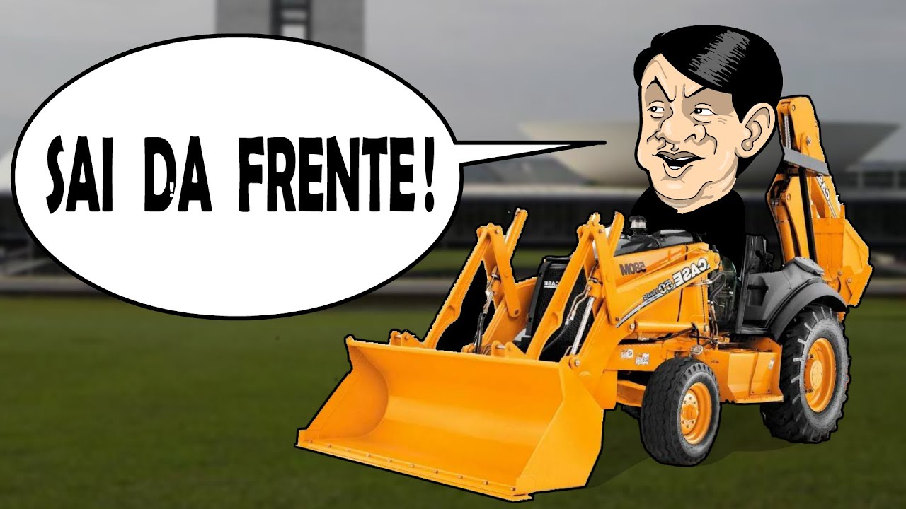 CID GOMES frenético na RETROESCAVADEIRA