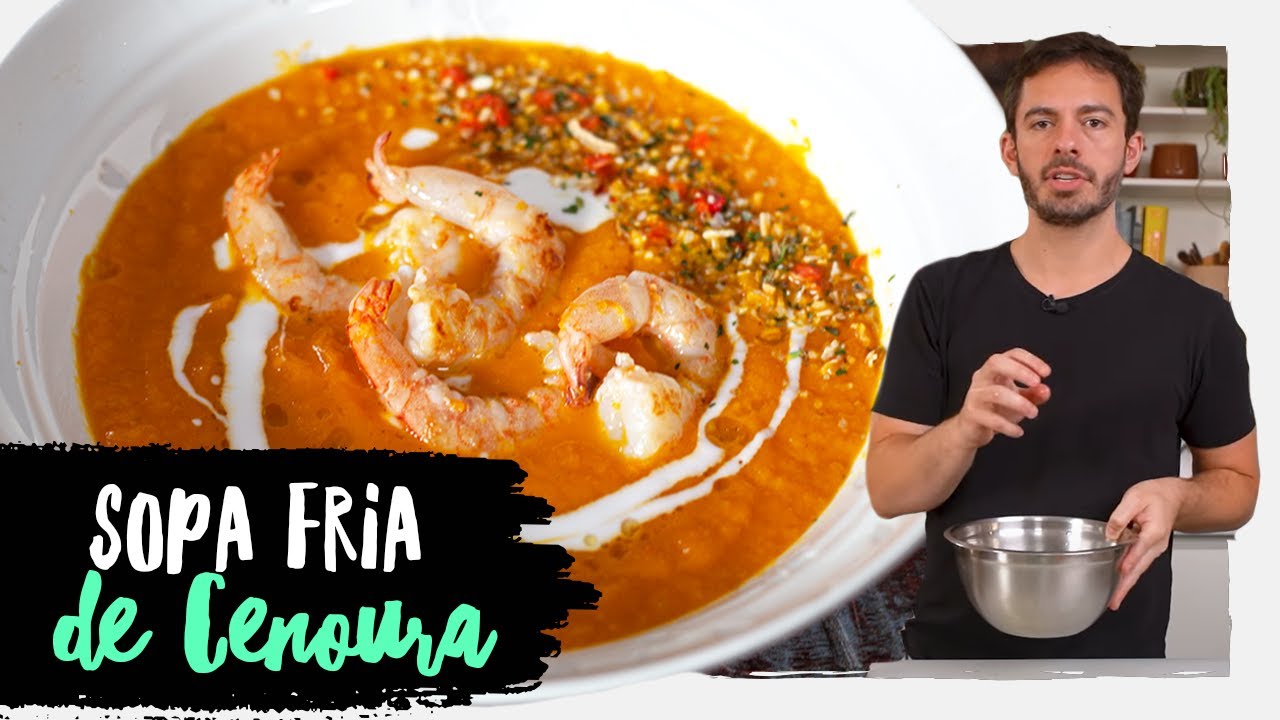 SOPA FRIA DE CENOURA, GENGIBRE E LARANJA :: UNDERCHEF