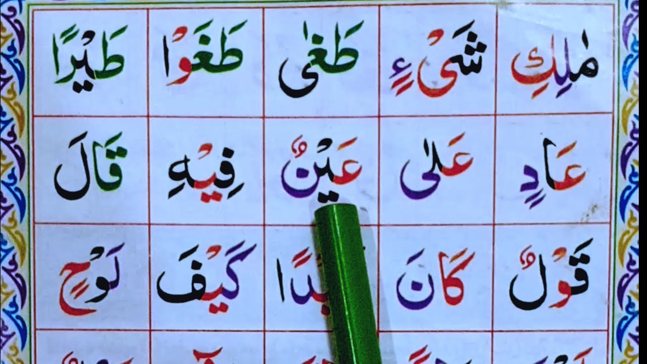 Easy Learn Noorani  qaida نورانی قاعدہ تجویدی Learn With Urdu/Hindi / Easy for children 📚