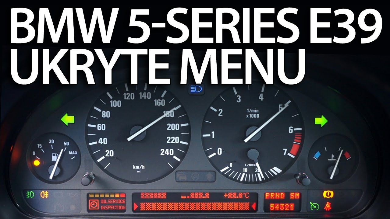Ukryte menu zegarów BMW E39 (diagnostyczny testowy tryb serwisowy)