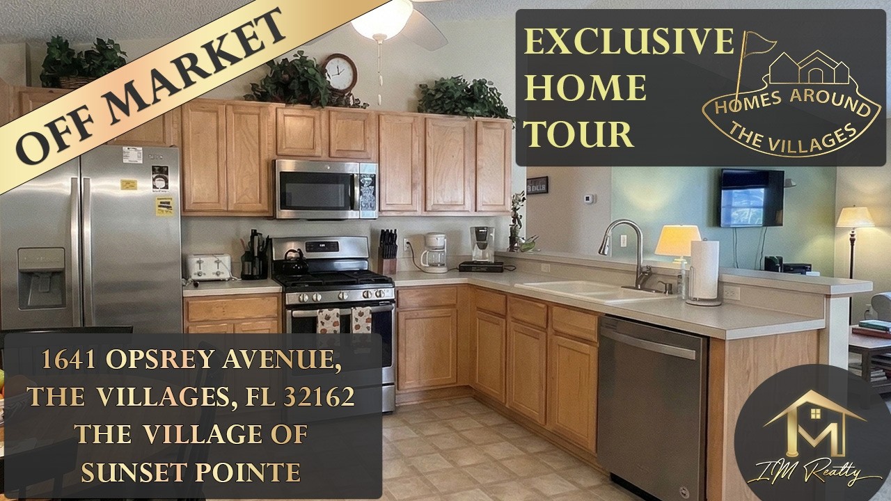 1641 Osprey Ave, The Villages, Флорида | Вилла с патио, 2 спальнями, 2 ванными комнатами и гольф-...