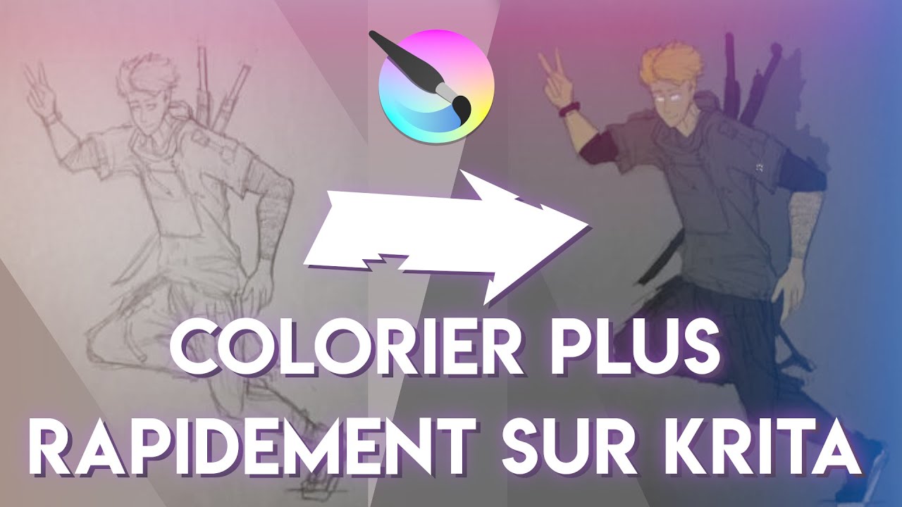 Comment colorier plus vite sur KRITA ? (Masque de colorisation)