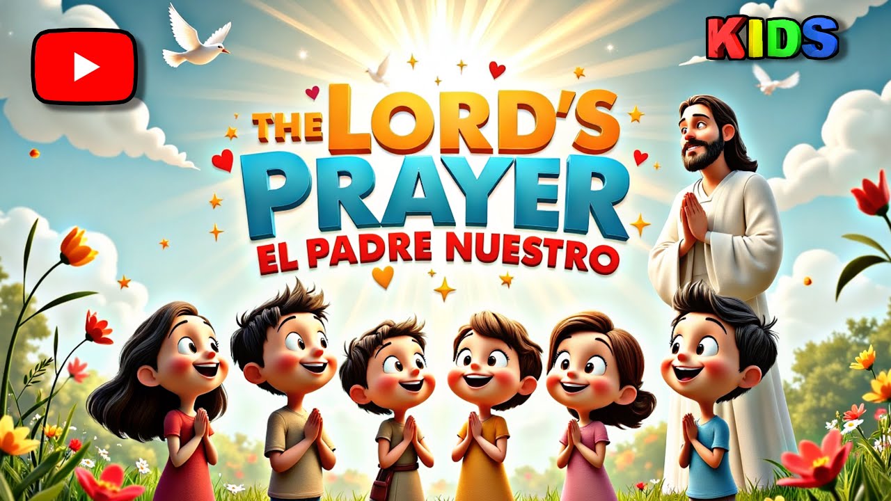 Kids Learn The Lord’s Prayer / El Padre Nuestro Animated & Fun! | Bilingual Kids Song!
