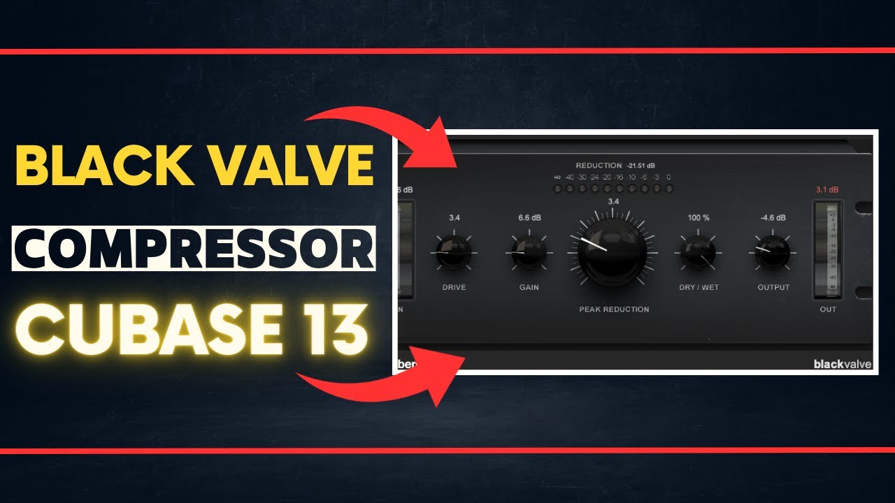 Black Valve Compressor no Cubase 13 | Desvendando Truques Coloridos para Sua Mixagem!