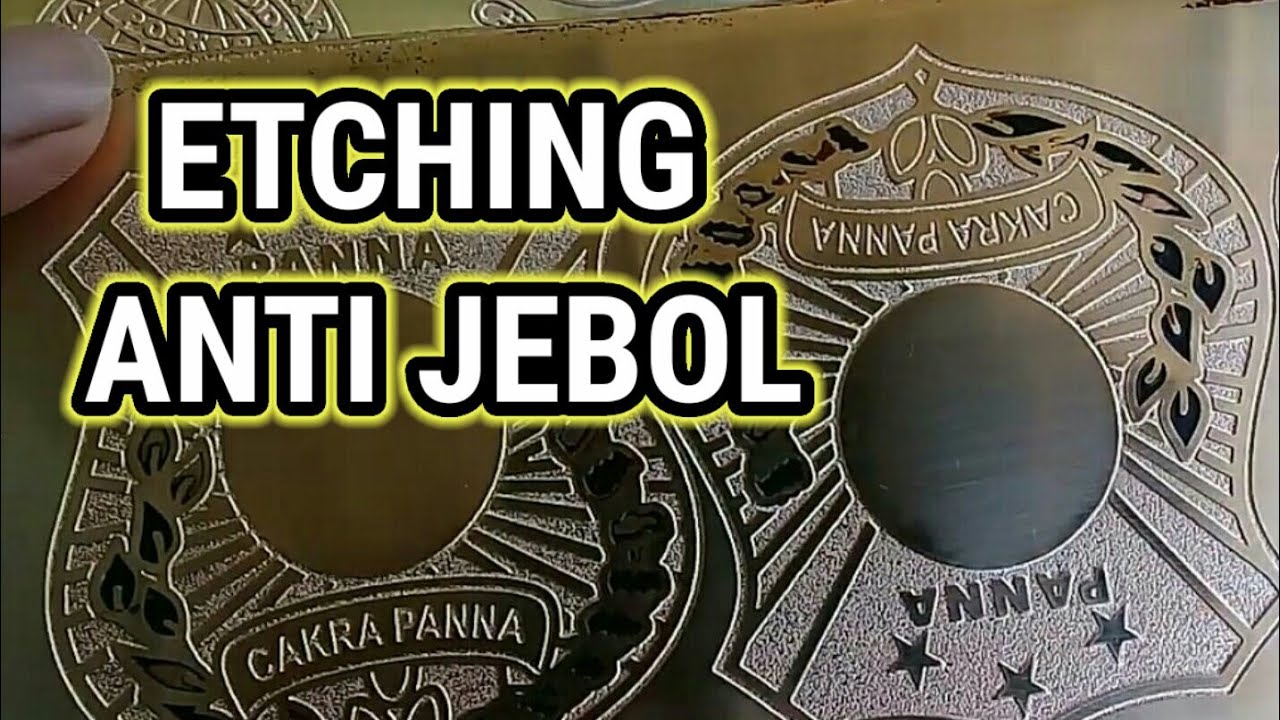 Ukir Plat Logam Dengan Cara Di Etching /Grafir Kuningan 1mm