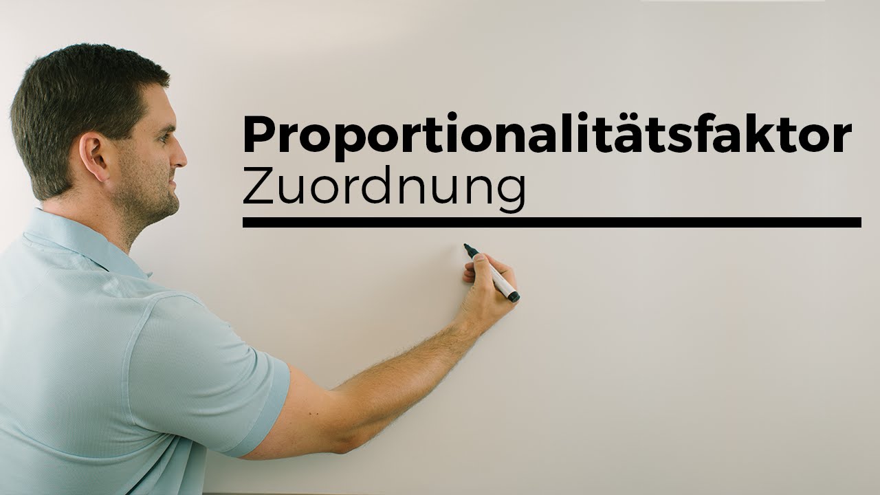 Proportionalit&auml;tsfaktor, Proportionalit&auml;t, Zuordnungen, Mathe by Daniel Jung