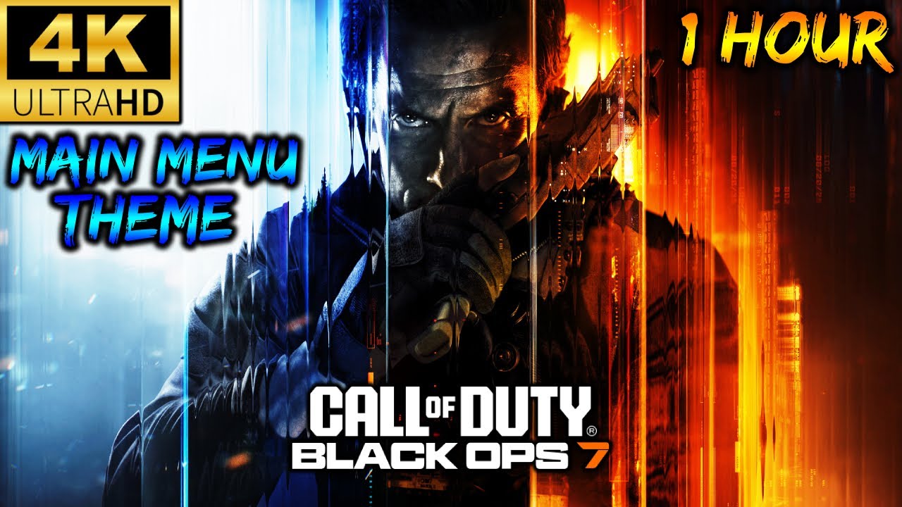 BLACK OPS 7 MAIN MENU THEME!! (1 HOUR LOOP) 4K 60 FPS (CALL OF DUTY BO7) BO2 OST REMASTERED (COD)