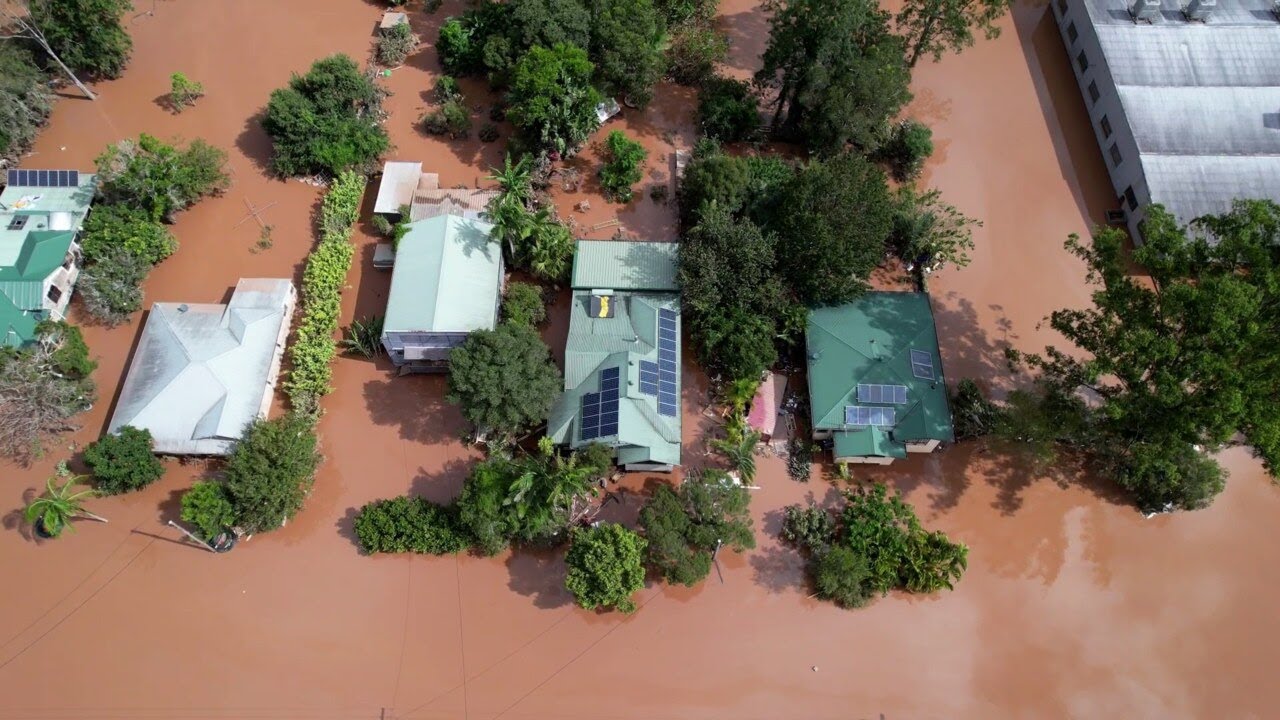 Lismore floods by drone