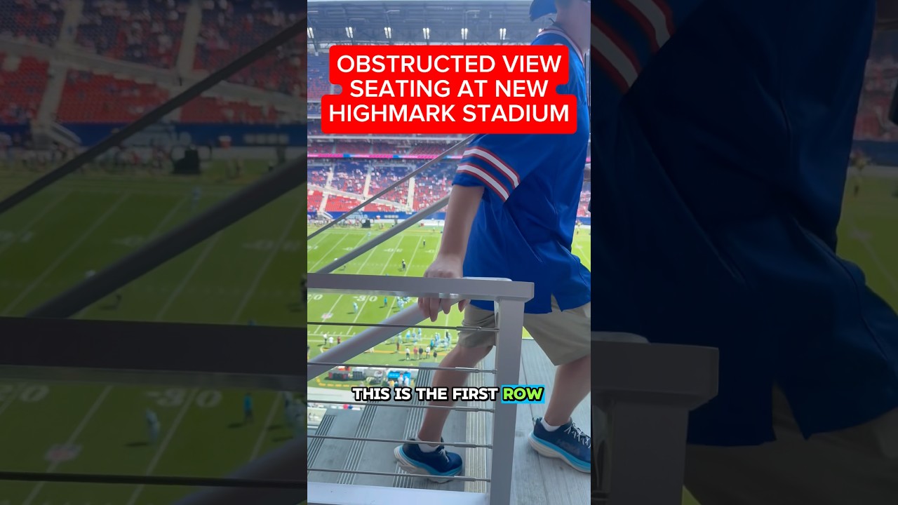 Bills Obstructed View at Highmark Stadium is Pretty Rough #bills #billsmafia #highmarkstadium
