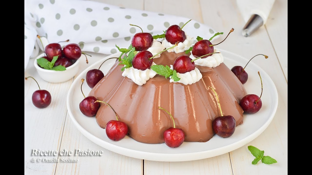 Budino al cioccolato fondente ricetta facile - Ricette che Passione
