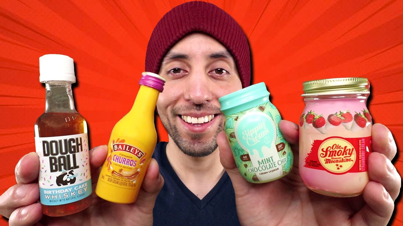 Probando LICORES miniatura de sabores RICOS !!!