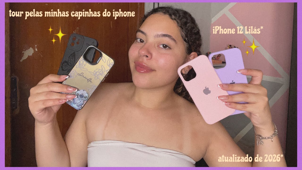 minhas capinhas do iphone atualizado ~ iphone 12 lilás 💜✨